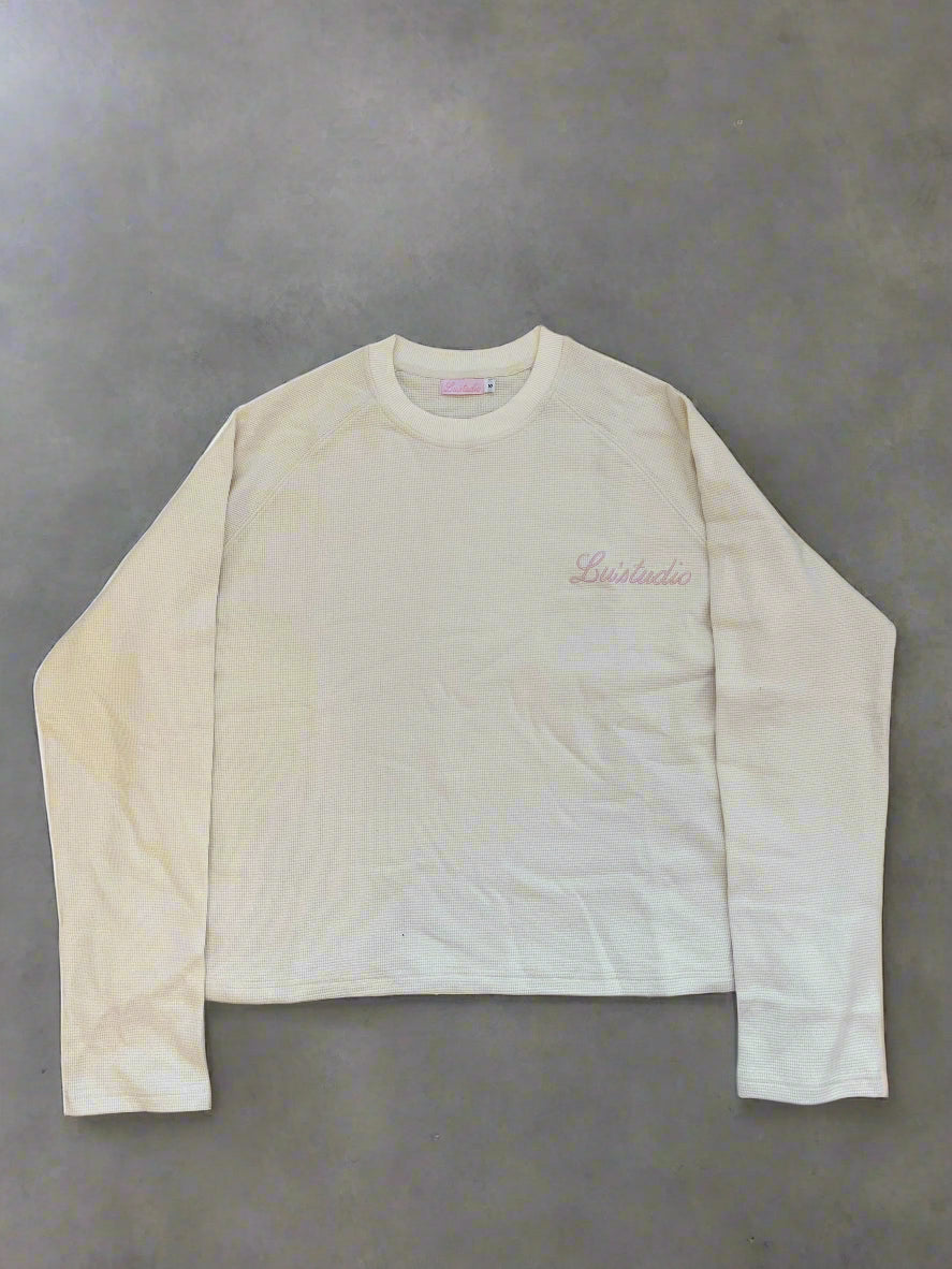 Waffle Knit Long Sleeve tee
