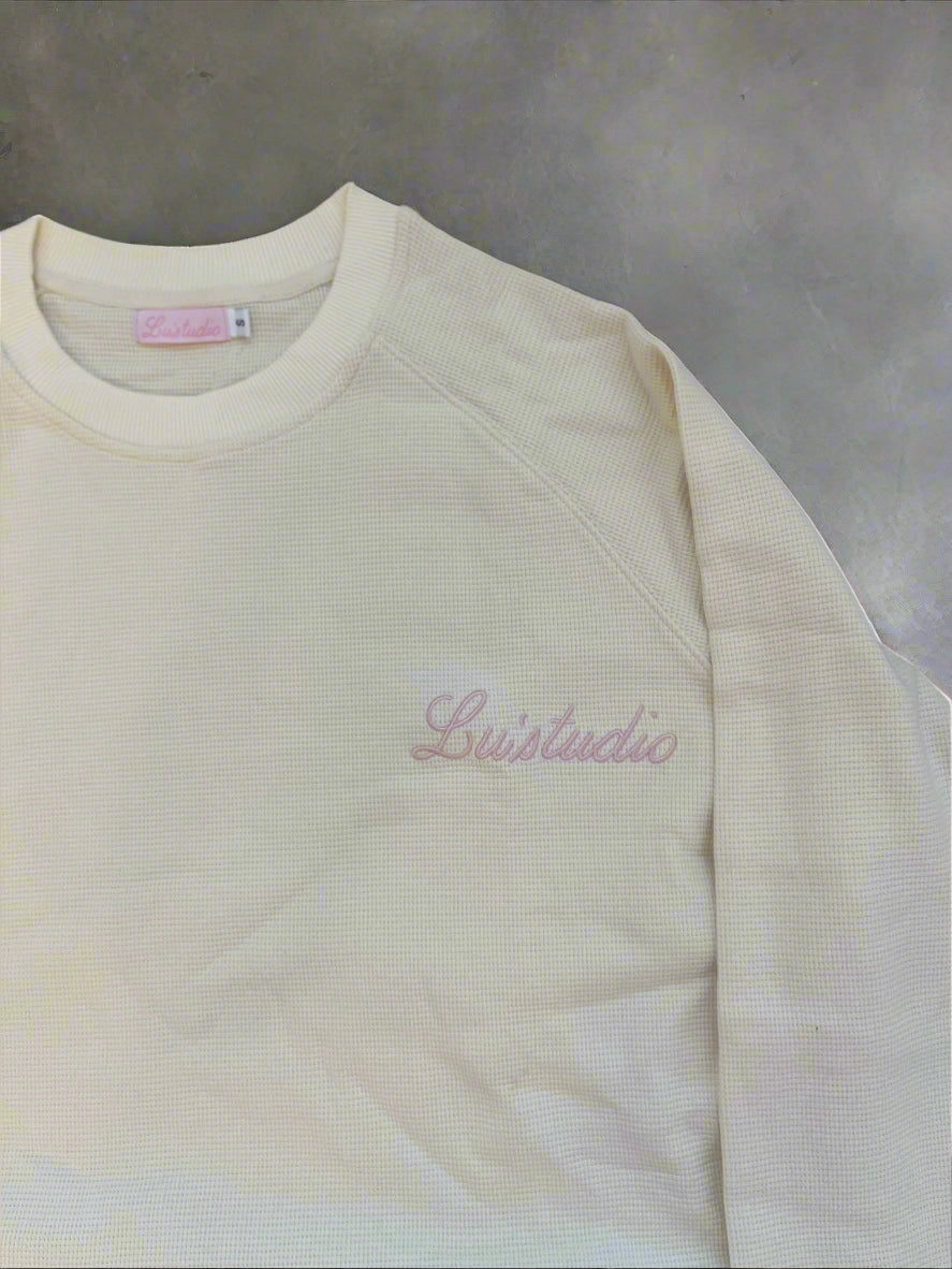 Waffle Knit Long Sleeve tee
